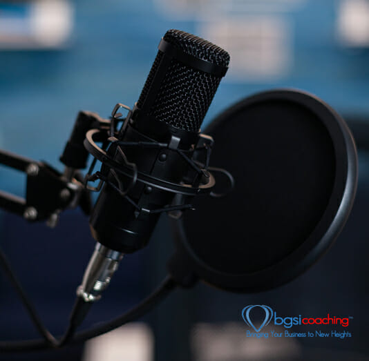 podcasting with a purpose | BGSICoaching | podcast microphone